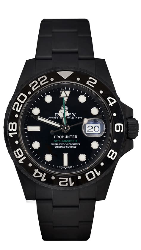 pro hunter rolex gmt master ii stealth watch|Stealth GMT.